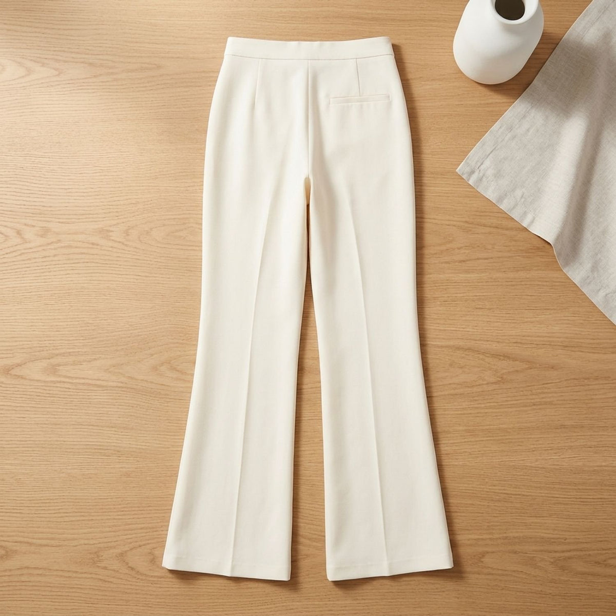 Women's Two Piece Set Sweetheart Strapless Bustier Top Wide-Leg Pants