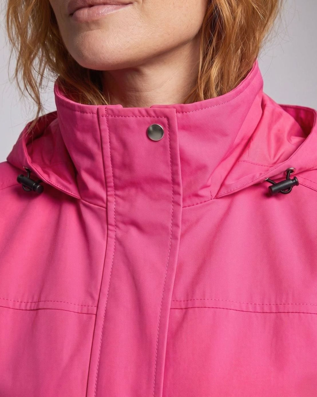 Women's Water-Resistant Hooded Parka Drawstring Waist Flap Pockets