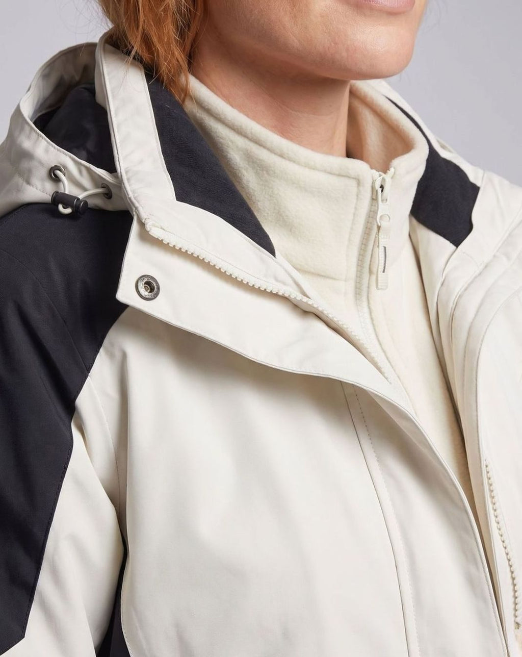 Women's Waterproof Hooded Two-Layer Outdoor Rain Jacket