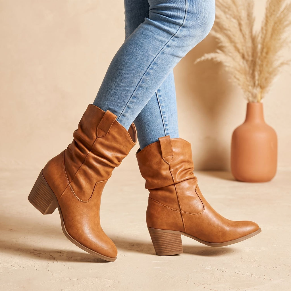 Women's Wide-Calf Slouchy Pull-On Knee High Boots
